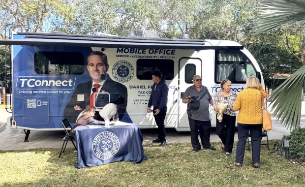 Miami-Dade Tax Collector's TConnect Mobile Office Visits Key Biscayne & Partners with Nicklaus Children’s Hospital for Community Support