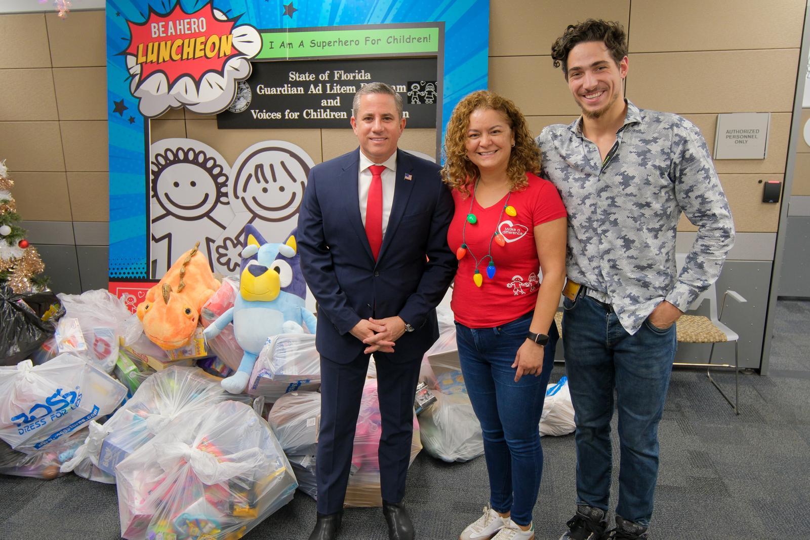 Tax Collector Dariel Fernandez Brings Holiday Joy to Children in Foster Care Supporting Voices for Children