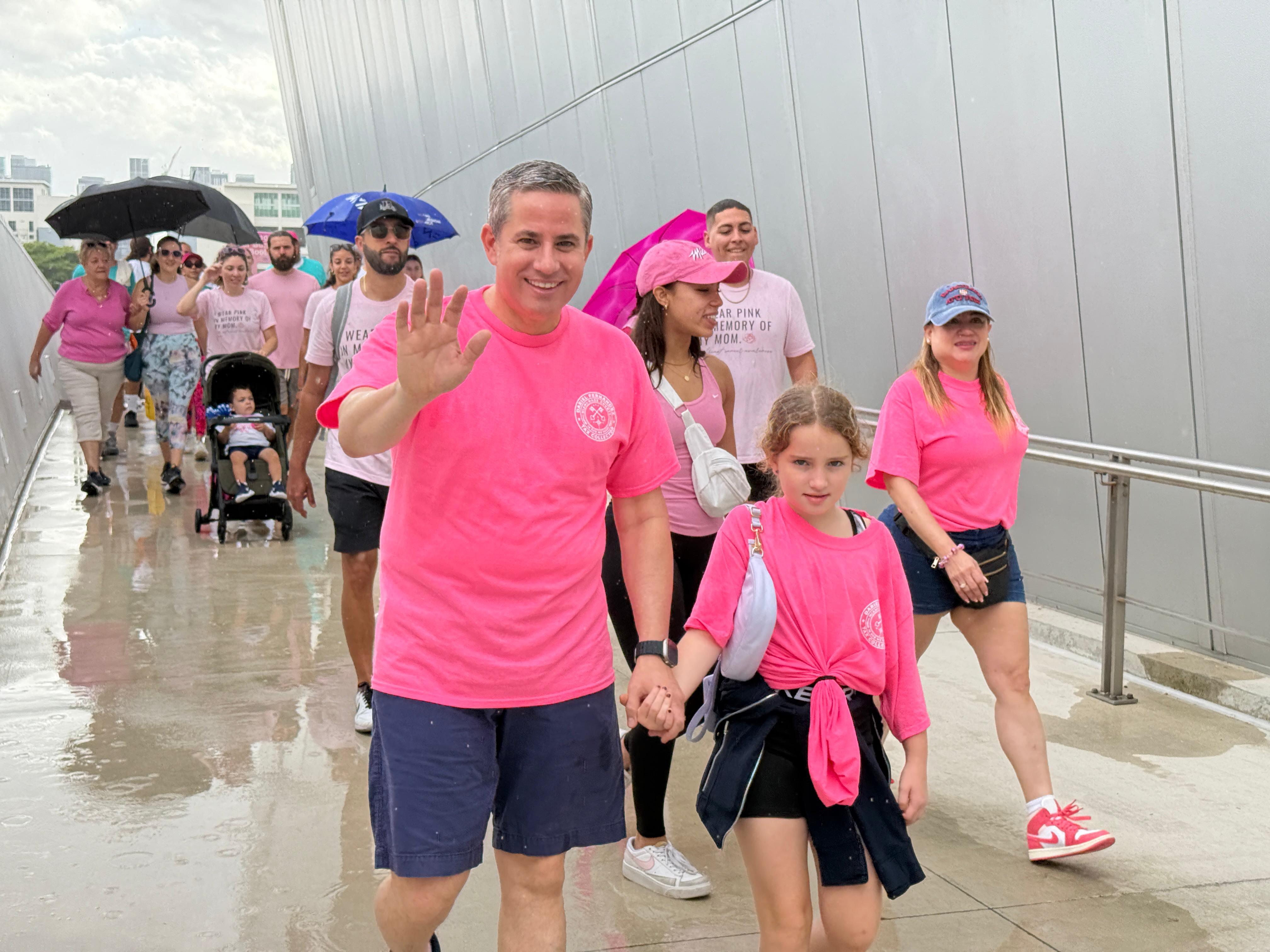 Miami-Dade County Tax Collector Dariel Fernandez Joins Making Strides Against Breast Cancer Walk at loanDepot Park
