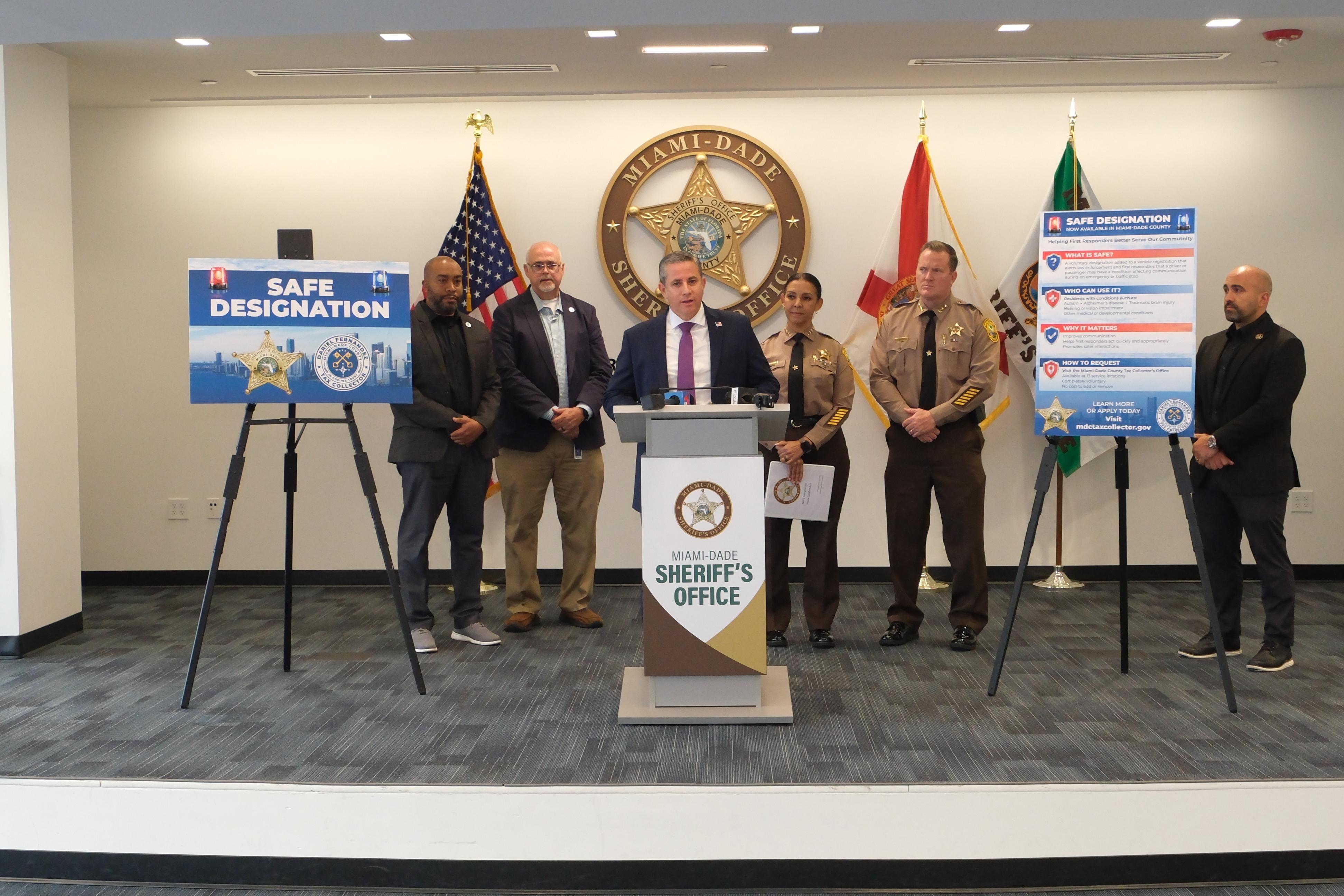 Miami Dade Tax Collector Dariel Fernandez and Sheriff Rosie Cordero Stutz Announce Implementation of SAFE Vehicle Registration Designation
