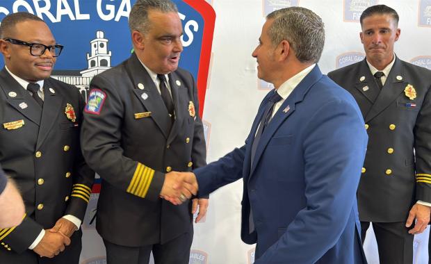 El Recaudador Dariel Fernandez Asiste a la Inauguración de la Estación de Bomberos #4 de Coral Gables, Destacando la Importancia de la Seguridad Pública