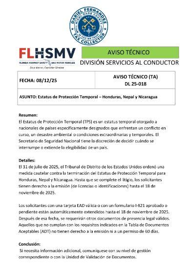 Driver Licenses for Hondurans Venezuelans Dariel Fernandez