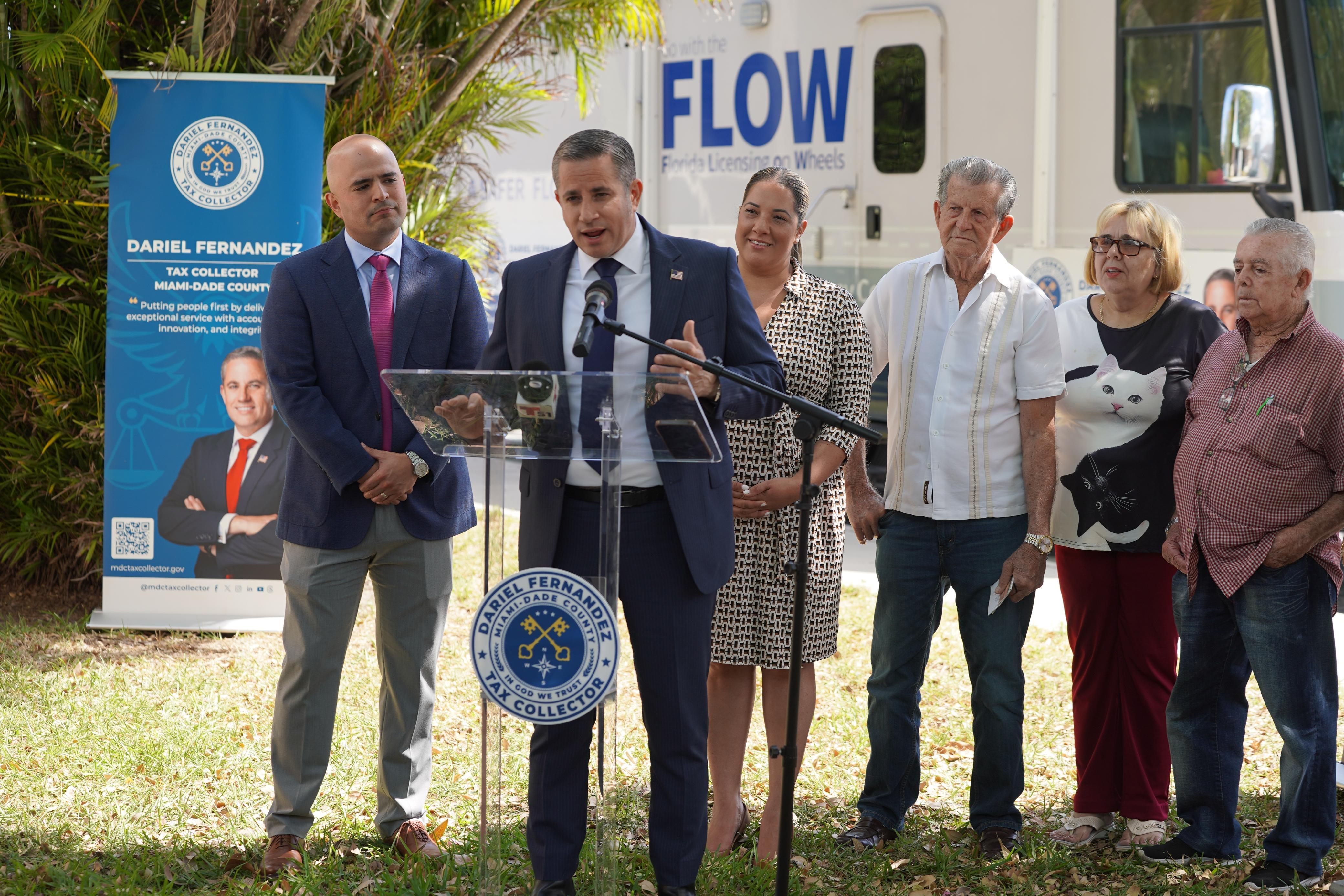 Tax Collector Dariel Fernandez Keeps FLOW Mobile Rolling Through Miami-Dade Bringing Essential Services Directly to Residents