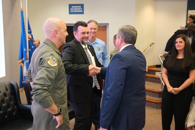 Tax Collector Dariel Fernandez Attends 482nd Fighter Wing Honorary Commander Induction Ceremony