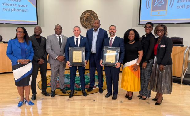 Tax Collector Fernandez Addresses and Receives Recognition from the City of Miami Gardens Commission