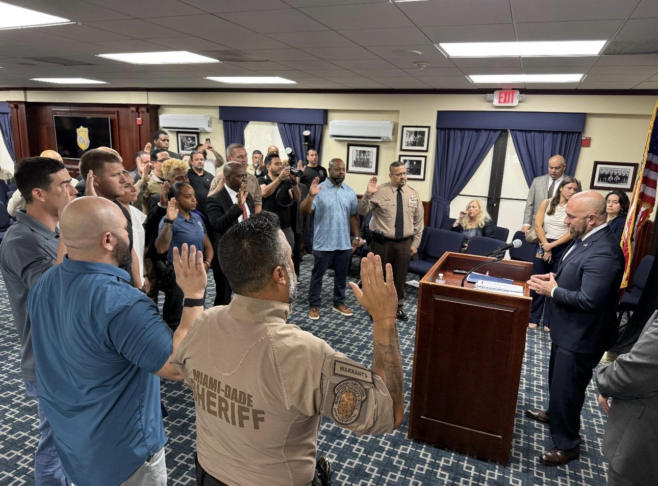 PBA Board getting sworn in by Lt Governor