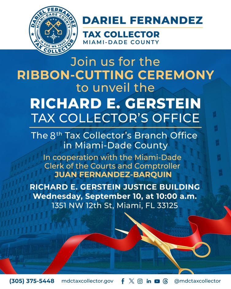 Richard E. Gerstein Ribbon-Cutting