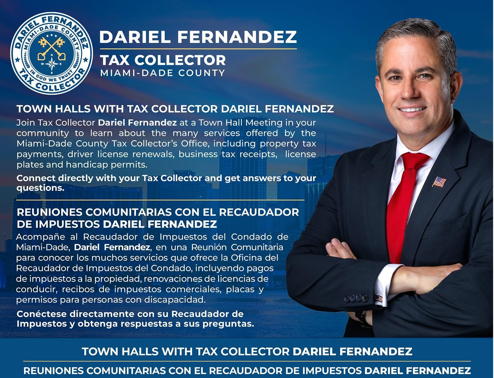Miami-Dade County Tax Collector Dariel Fernandez Launches Countywide Town Hall Series to Connect Directly with Residents